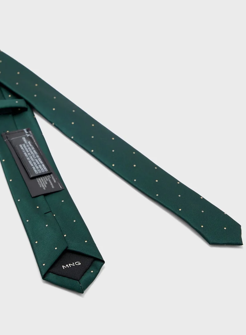 Mango Man Micro Polka Dots Structure Tie