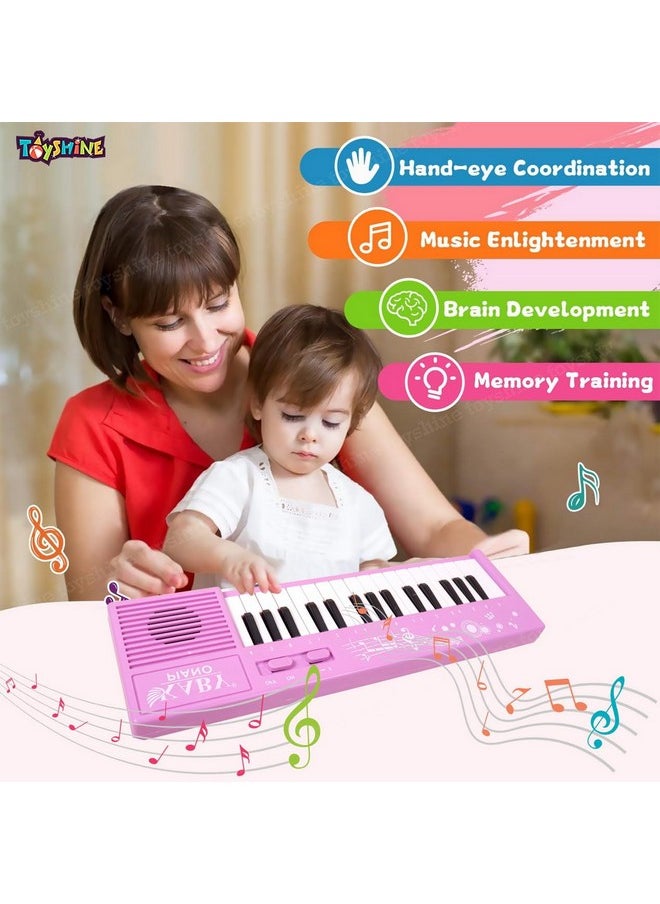 Toyshine Toyshine Portable 32 Keys & 32 Melody Sound Mini Keyboard Piano Musical Toys for Babies and Kids, 3+ Years Kids Piano  - Image 4