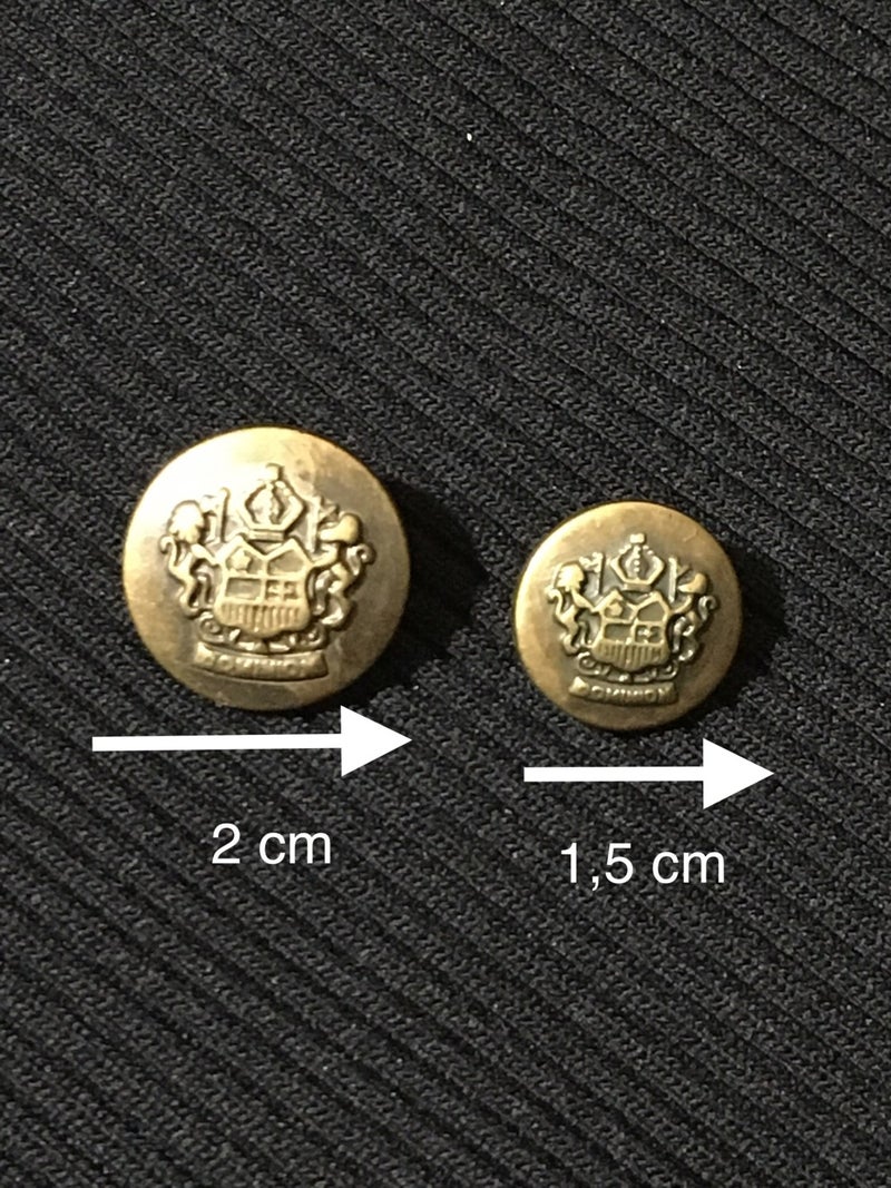 Karan Tuhafiye Karan Haberdashery Blazer Jacket Button Set Metalized (Plastic) - Image 4