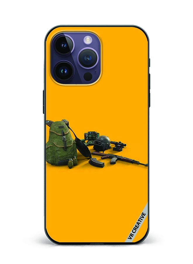VR CREATIVE Protective Case Cover For Apple iPhone 15 Pro Pubg Weapons Design Multicolour - Image 1