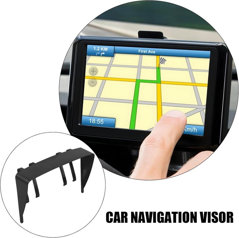 حاجز الشمس لنظام الملاحة في السيارات من STOBAZA، بحجم 7 بوصات، متوافق مع شاشات GPS، لحماية شاشة السيارة أثناء القيادة والركن - Image 3