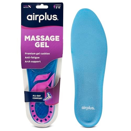 Airplus Super Gel Cushion Insole for Women’s Shoe Sizes 5-11 – All-Day Comfort, Shock Absorption, Gel Zones, Full-Length Footbed, Trim-to-Fit for Casual, Athletic, Dress Shoes, and Work Boots - Image 1