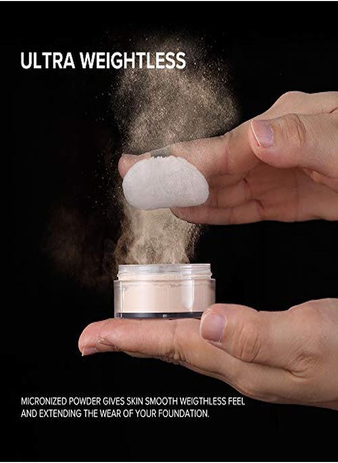 SACE LADY - Oil Control Loose Powder Setting Make Up Waterproof Poreless Long Lasting Softmatte Face Powder Makeup, 0.32Oz (02) - Image 1