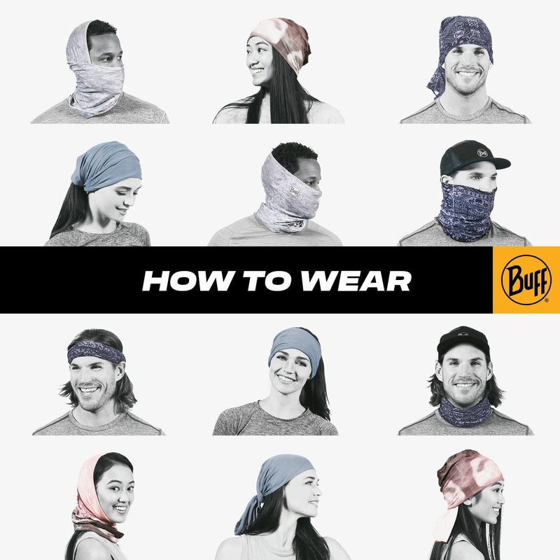 Buff Original Neck Gaiter, Solid Black - Image 5
