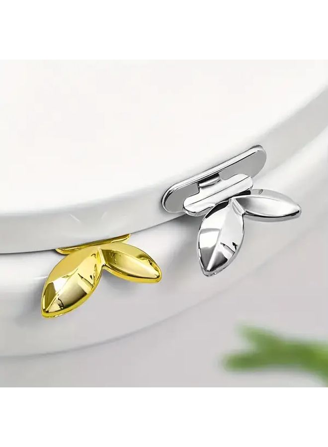6pcs Toilet Seat Lifter Set Silvery Creative Anti Stain Easy Lift Handle - Image 2