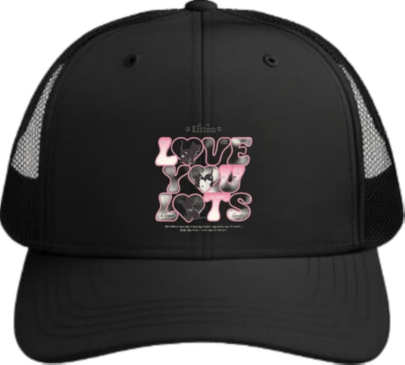 LOVE YOU LOTS Planets unisex baseball cap Black