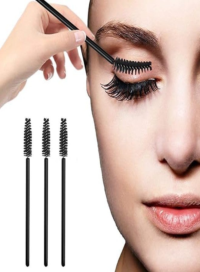 SUNISA 100PCS Eyelash Applicator Brush,Disposable Eyelash Mascara Brushes Wands Applicator Eyebrow Brush, Eyelash Extension Supplies (Black) - Image 2