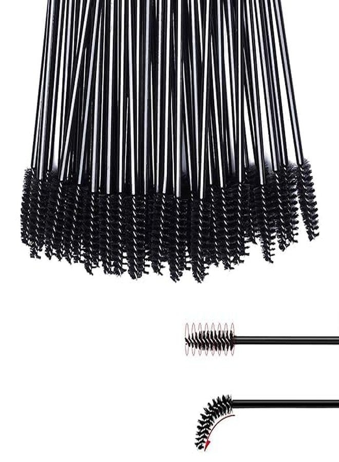 SUNISA 100PCS Eyelash Applicator Brush,Disposable Eyelash Mascara Brushes Wands Applicator Eyebrow Brush, Eyelash Extension Supplies (Black) - Image 4