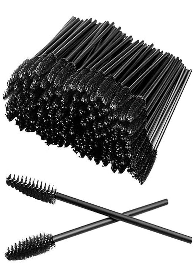 SUNISA 100PCS Eyelash Applicator Brush,Disposable Eyelash Mascara Brushes Wands Applicator Eyebrow Brush, Eyelash Extension Supplies (Black) - Image 1