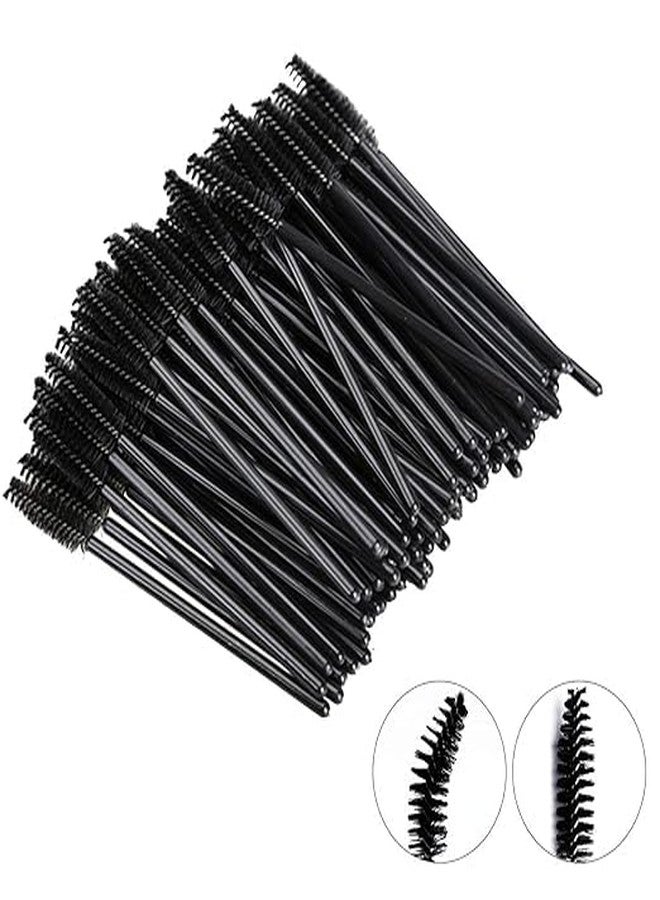 SUNISA 100PCS Eyelash Applicator Brush,Disposable Eyelash Mascara Brushes Wands Applicator Eyebrow Brush, Eyelash Extension Supplies (Black) - Image 3