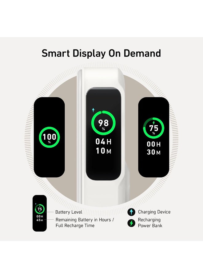 توبيز بنك طاقة توبيز PB-03 مغناطيسي لاسلكي 10000mAh شحن سريع 18-20 واط بمدخل تايب C وكابل مدمج ثلاثي المنافذ USB-A تايب C لاسلكي 15W مع حامل - Image 4