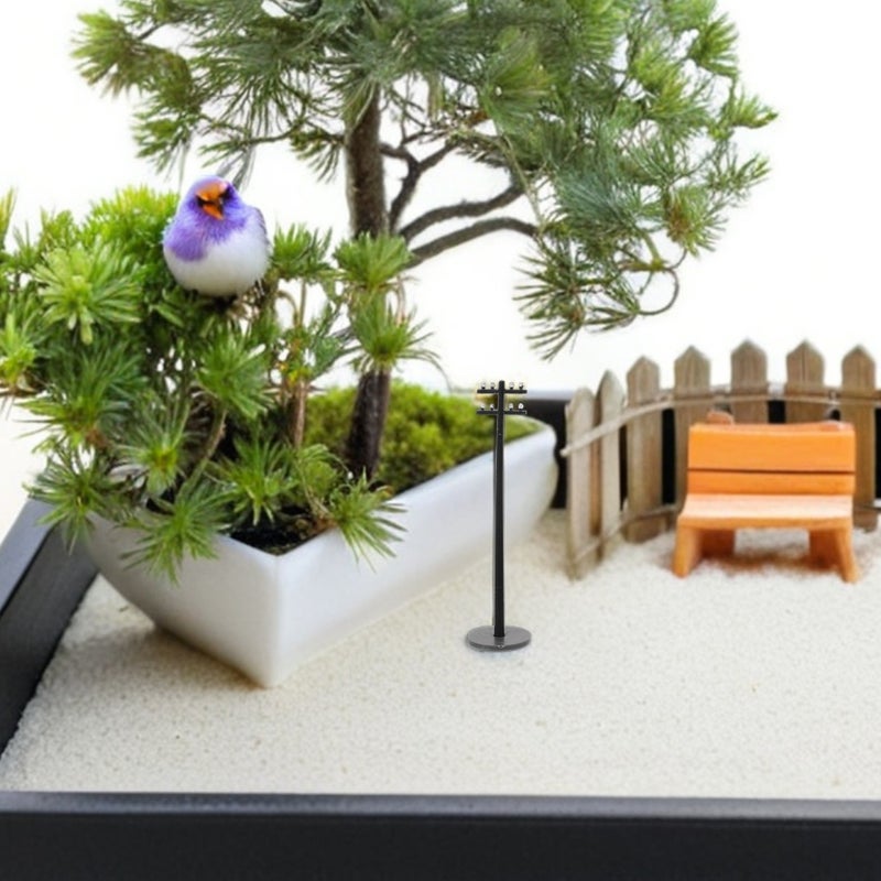 6 pcs Miniature Telephone Poles Model Diy Train Landscape Accessories Landscape Sand Table Decor Realistic Building Scene Railroad Accessories 1:100 - Image 3