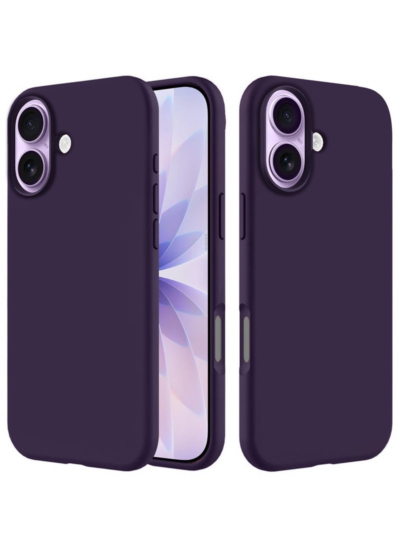 CATANES Silicone Protective Phone Case for iPhone 17 - Soft Anti-Scratch Microfiber Lining Ultra Slim Drop Protection Phone Cover - Purple - Image 5
