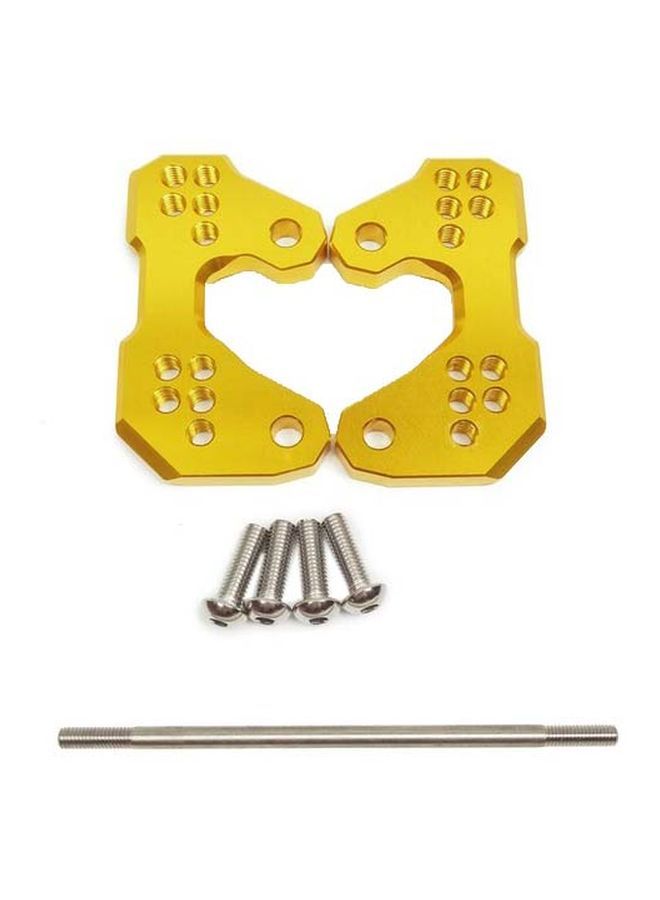 NIBEMINENT 2-Piece Adjustable Motorcycle Foot Pegs Base Set For Yamaha YZF-R3 MT-03 15-16 