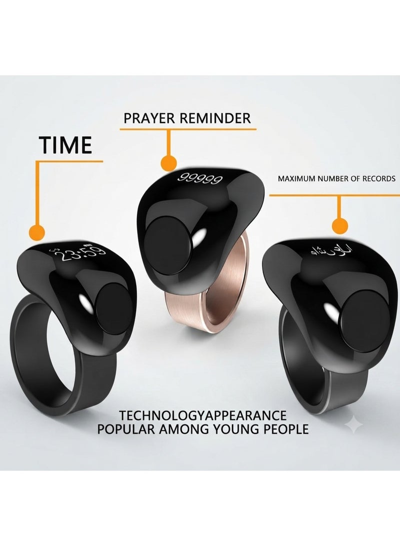 Smart i tasbih Digital Zikr Ring with Prayer Reminders & App Connectivity - Image 4