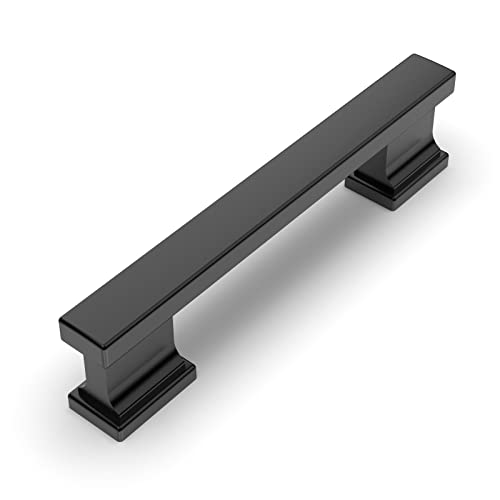 Amerdeco 20 Pack Matte Black Cabinet Hardware - 3-3/4 Inch(96mm) Hole Center Drawer Pulls for Kitchen, Bathroom & Dresser - ZH00013 - Image 1