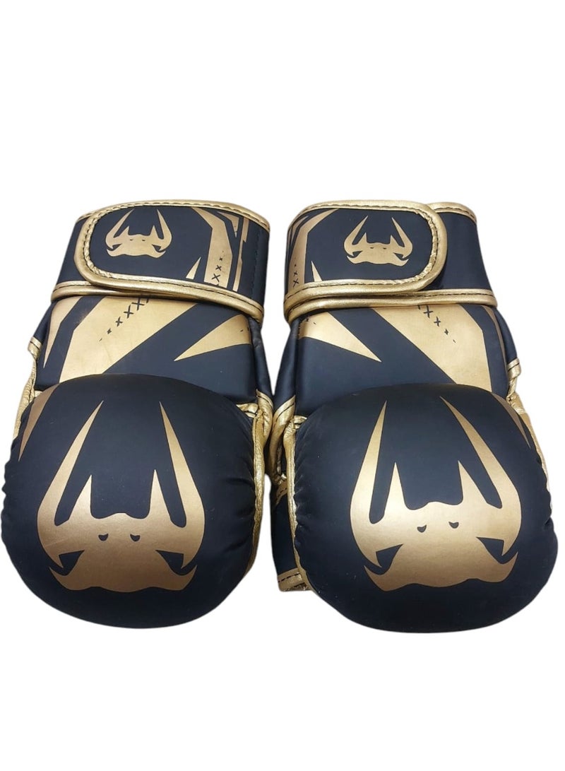 Generic Sports Boxing Gloves – Professional Design High Performance Hand Protection for Exercises and Matches (Black/Gold) - Image 4