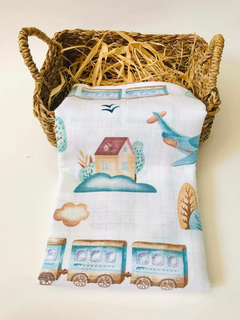 juniperus 3 Pieces 110x110 Multi-Purpose Muslin Cloth Cover Blanket