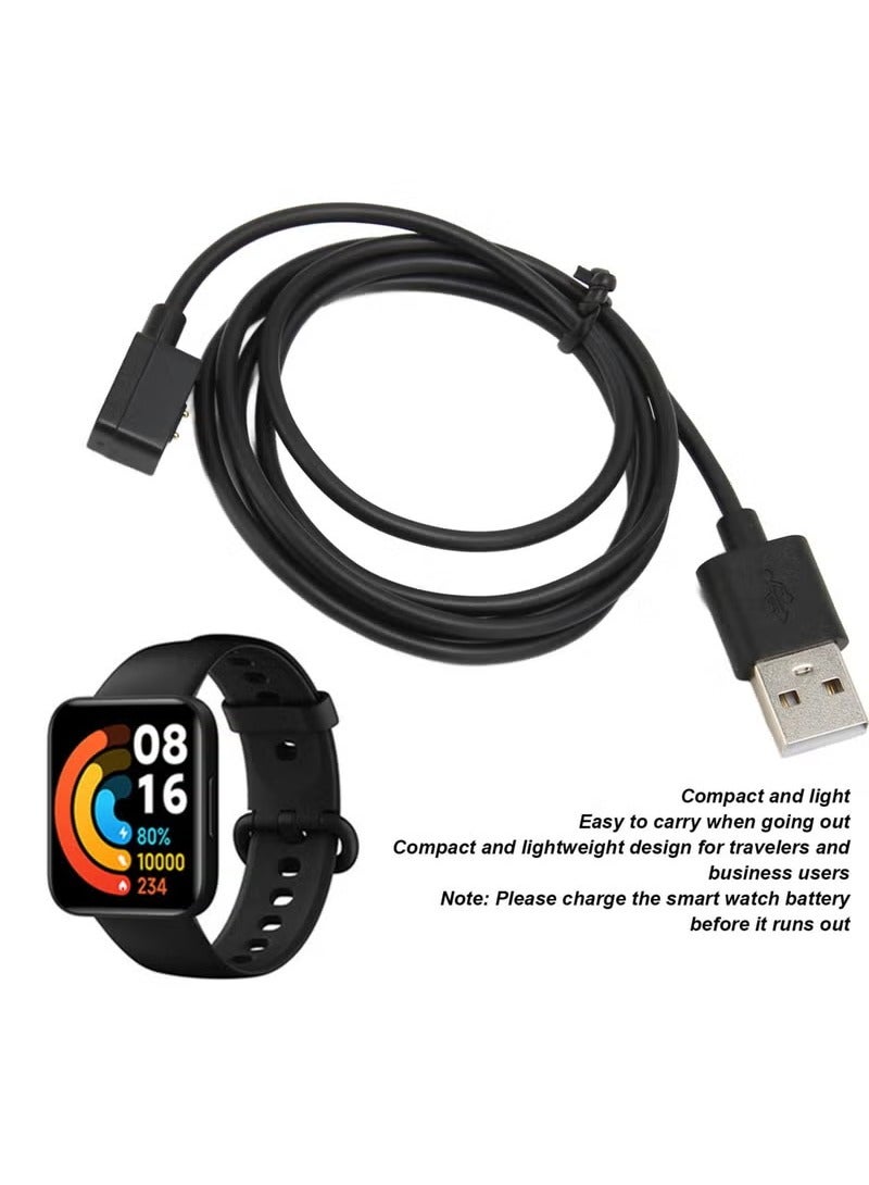 KENSUO 2pack Magnetic Cable Charger for XIAOMI 7 REDMI Watch 3 2 2lite,Horloge 2,Smart band Pro/MI band 8 Pro,7 pro/MI Poco Watch/MI Watch lite 2 Charger USB Data Charger Dock Charging Cable  - Image 2