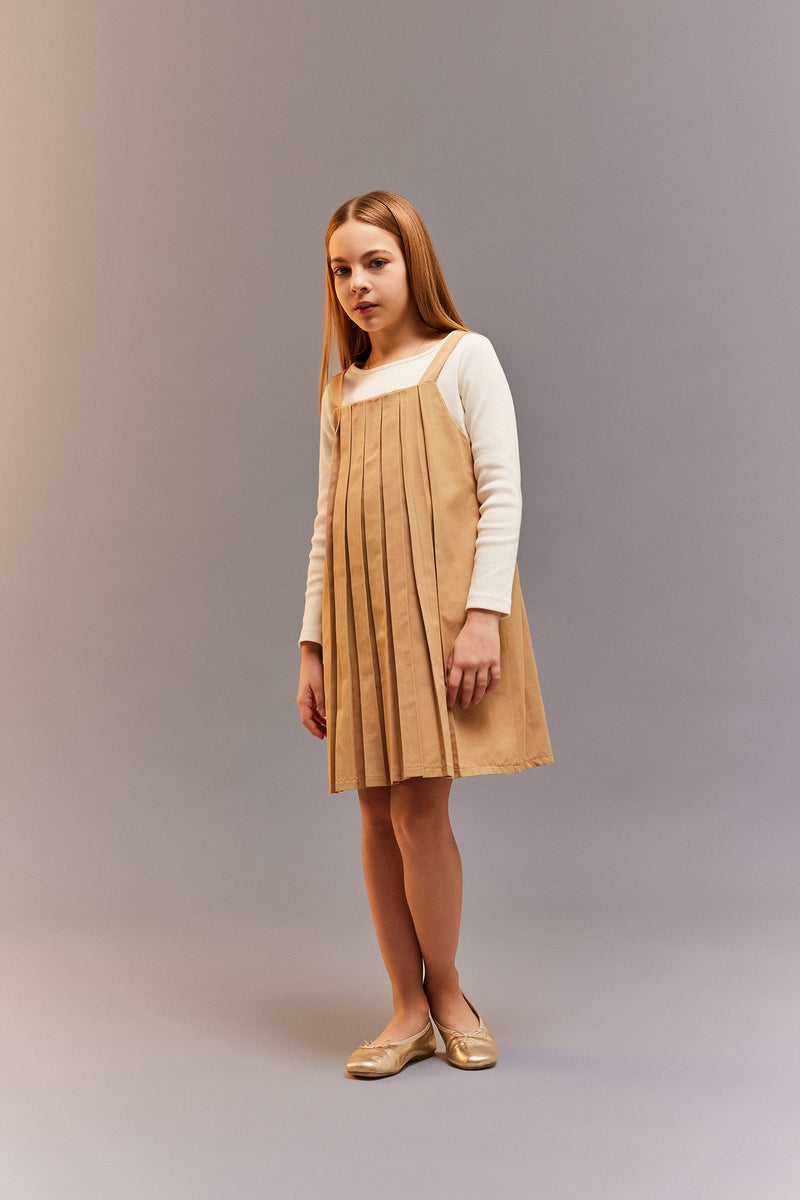 ديفاكتو فستان بناتي بدون كم - Image 1