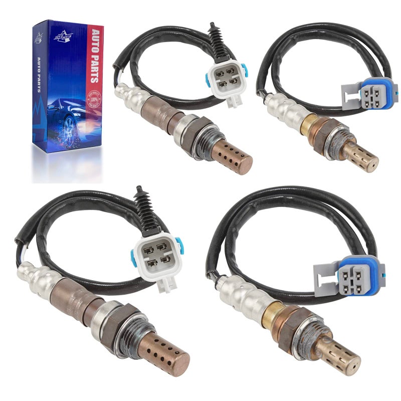O2 Oxygen Sensor Upstream and Downstream for Chevy Avalanche Silverado Suburban Tahoe 20082014 for GMC Sierra Yukon XL 1500 0812 for Cadillac Escalade 20082014 Replace 2344668 2344256 4Pcs