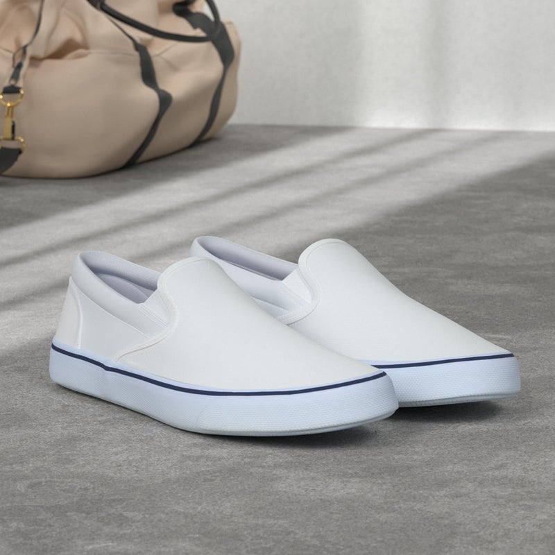 SPERRY حذاء سبيري للرجال سترايبر II سليب أون، أبيض، 10.5 - Image 2