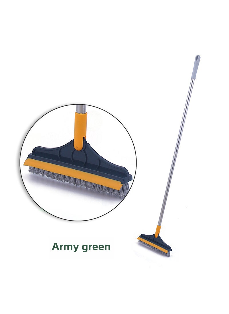 Generic - Bathroom Floor Tile Brush ComboTwo-in-one yellow green Two-in-one yellow green - Image 1