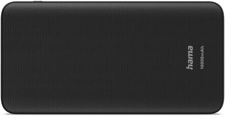 Hama بنك طاقة هاما 10000 مللي أمبير، شحن سريع USB-C PD 3.0 و QC 3.0، شاحن محمول مزدوج المنفذ لهواتف آيفون وسامسونج وآيباد وأندرويد، حزمة بطارية سفر مدمجة - Image 2