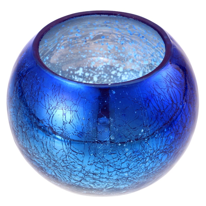 Decorative Glass Candlestick Adornment Gradient Color Design Candleholder Ornament - Image 1