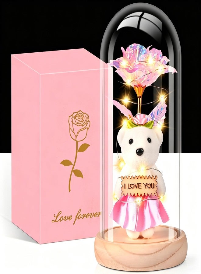 AKIYHT Graduation Gifts for Women Her, Flowers Rose Gifts for Women, Birthday Gifts for Women, Cute Little Bear Flowers for Graduation Flower Gifts Mom, Sister, Her, Grandma, Classmate - Image 1