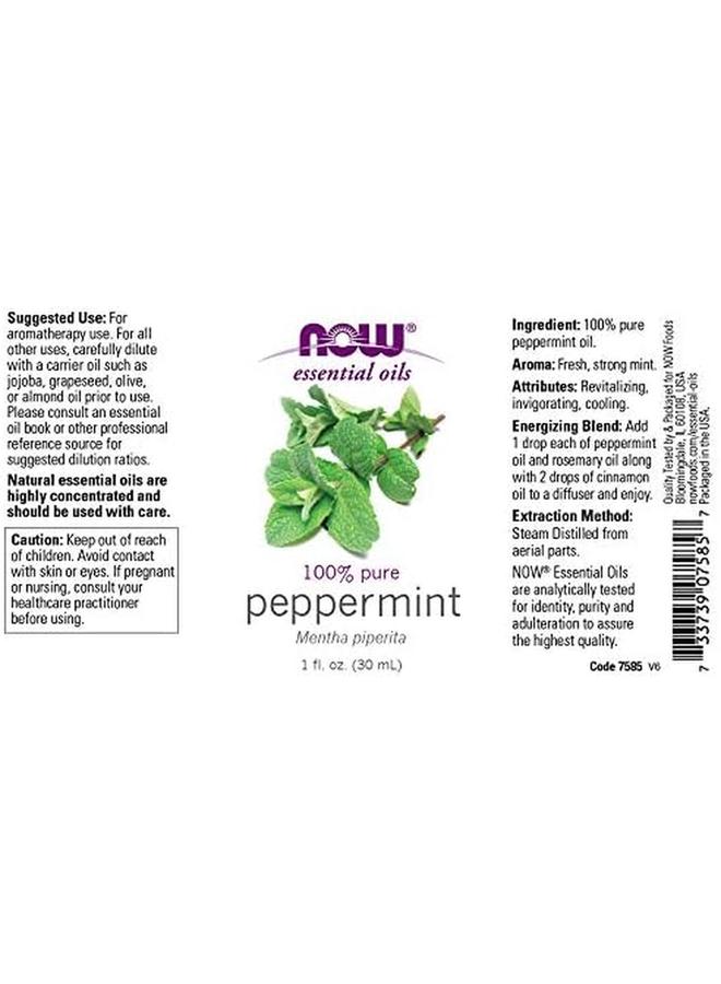 now Essential Oils Peppermint 100 Percent Pure 30Ml - Image 2