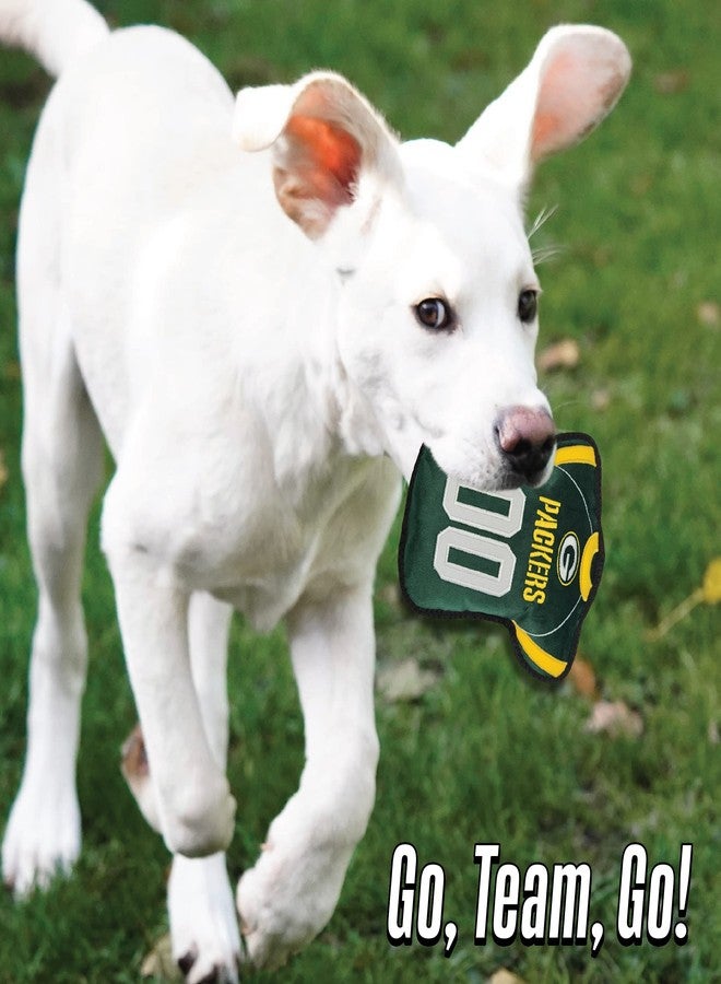 Pets First The 1st Ever Tough but Smooth Dog Toy NFL Green Bay Packers Football Jersey Tough Pet Toy. A Premium Quality Doggie Toy with Built-in Squeaker. Sports Fans Favorite Chew Toy - Image 2