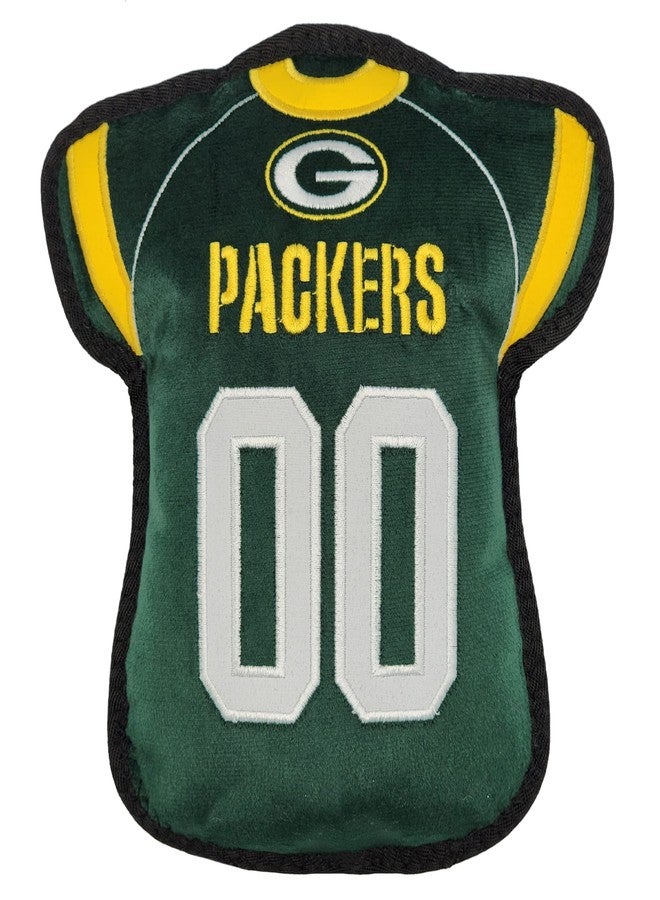 Pets First The 1st Ever Tough but Smooth Dog Toy NFL Green Bay Packers Football Jersey Tough Pet Toy. A Premium Quality Doggie Toy with Built-in Squeaker. Sports Fans Favorite Chew Toy - Image 1
