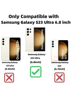 ShebSheb for Samsung Galaxy S23 Ultra Case Glitter, Clear Magnetic Phone Cases with Camera Lens Protector [Compatible with MagSafe] Bling Sparkle Plating Soft TPU Slim ShockProof Protective Cover  - Image 5