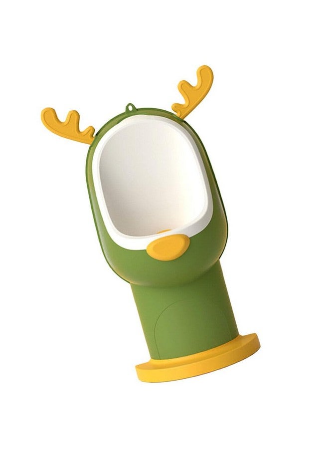 Healifty Training Potty Toilet Wall Potty Pee Training For Boys Cute Cartoon Animal Elk Urinal Potty For Boys Standing Pee Trainer Green Training Potty Kids Pee Trainer - Image 1