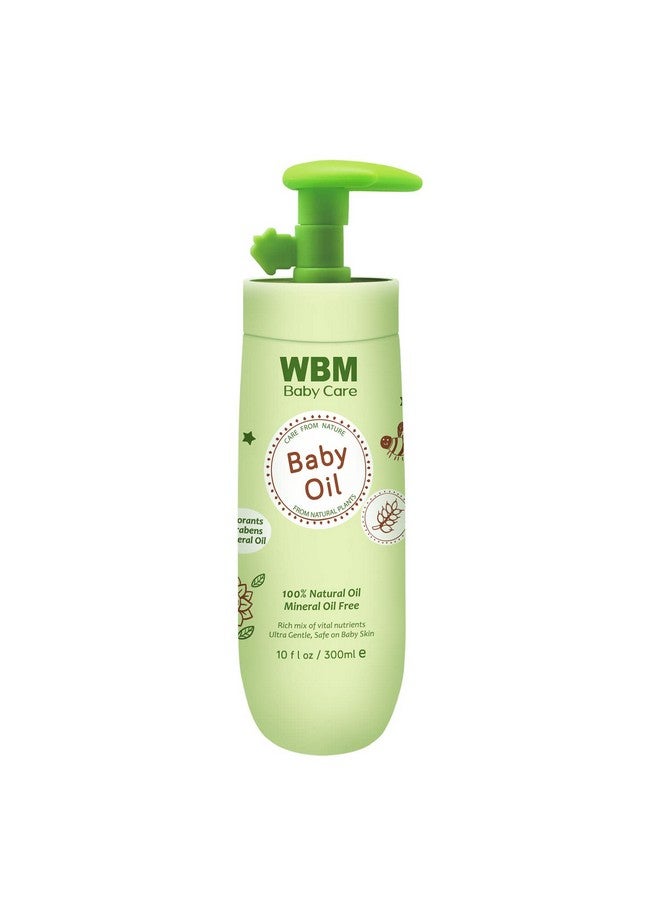 WBM Care Baby Oilmoisturizing Baby Massage Oilmineral Oil Free With 100% Natural Ingredients And Vitamin E 10 Oz - Image 1