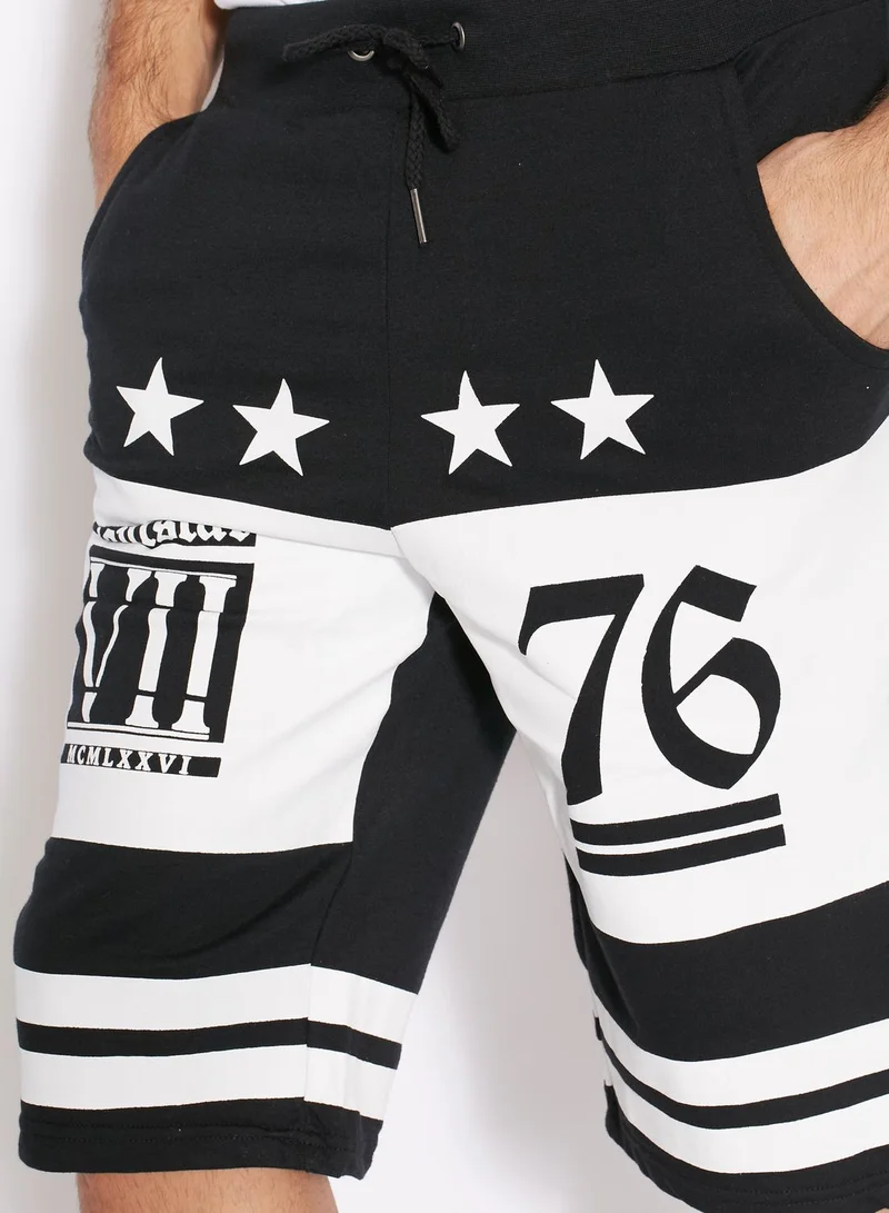 SOUL STAR Ronan Printed Shorts