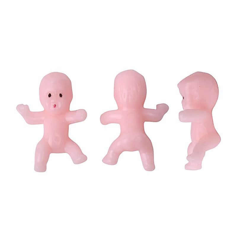 JUXINGDAZYF Plastic Babies for Baby Shower Game, 60PCS Tiny Mini Babies Figurines Small King Cake Baby Bulk for Ice Cube My Water Broke - Image 4