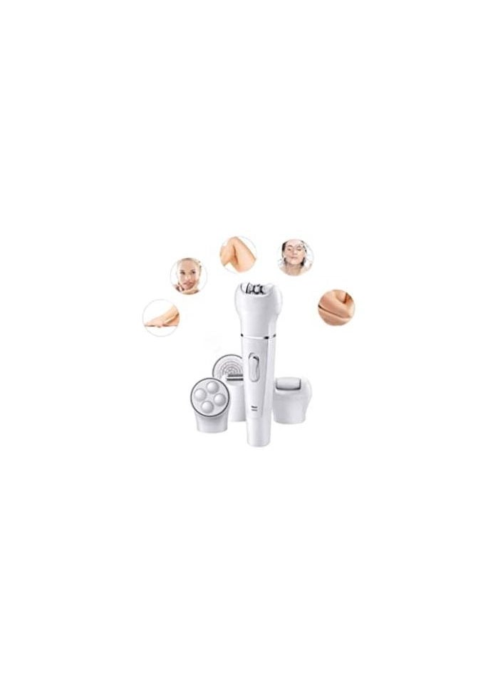 Generic - 5 in 1 Perfect Painless Women Epilator Facial Hair Remover  Trimmer for Women Pubic Hair, Epilator for Women, Hair Removal Device, Wet Dry Painless Rechargeable Shaver for Body Arms Legs Facial - Image 1