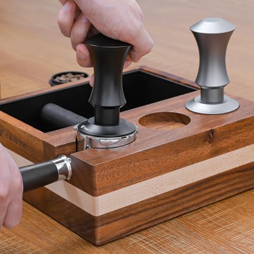 YMWVH Espresso Tamper 58.3mm with 20lb/30lbs Replacement Springs Tamper Black, Premium Barista Coffee Tamper With 100% Stainless Steel Ripple Base, Compatible with Rancilio, Gaggia Portafilter, E61 Group - Image 3