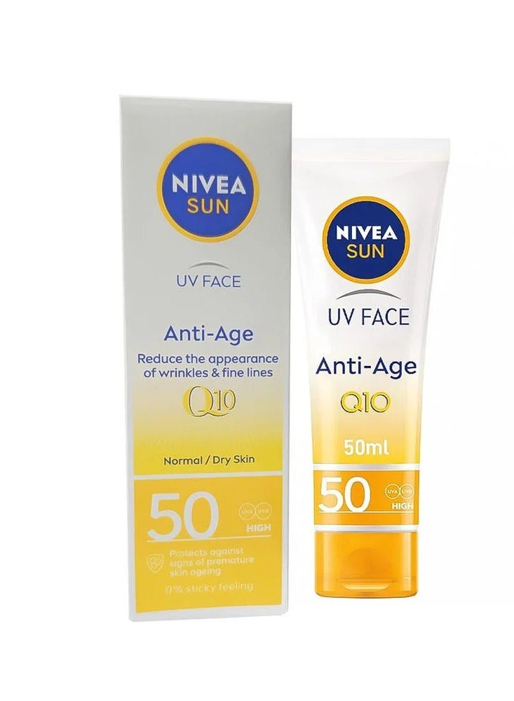 Nivea Sun Anti-Ageing Sunscreen SPF 50 - 50ml - Image 1