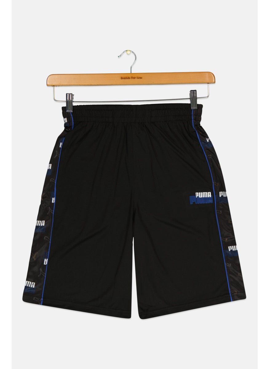 PUMA Kids Boy Sportswear Fit Outdoor Shorts, Black  - Image 1