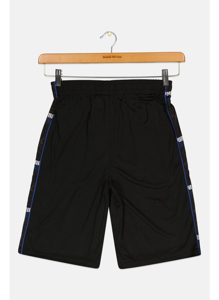 PUMA Kids Boy Sportswear Fit Outdoor Shorts, Black  - Image 2