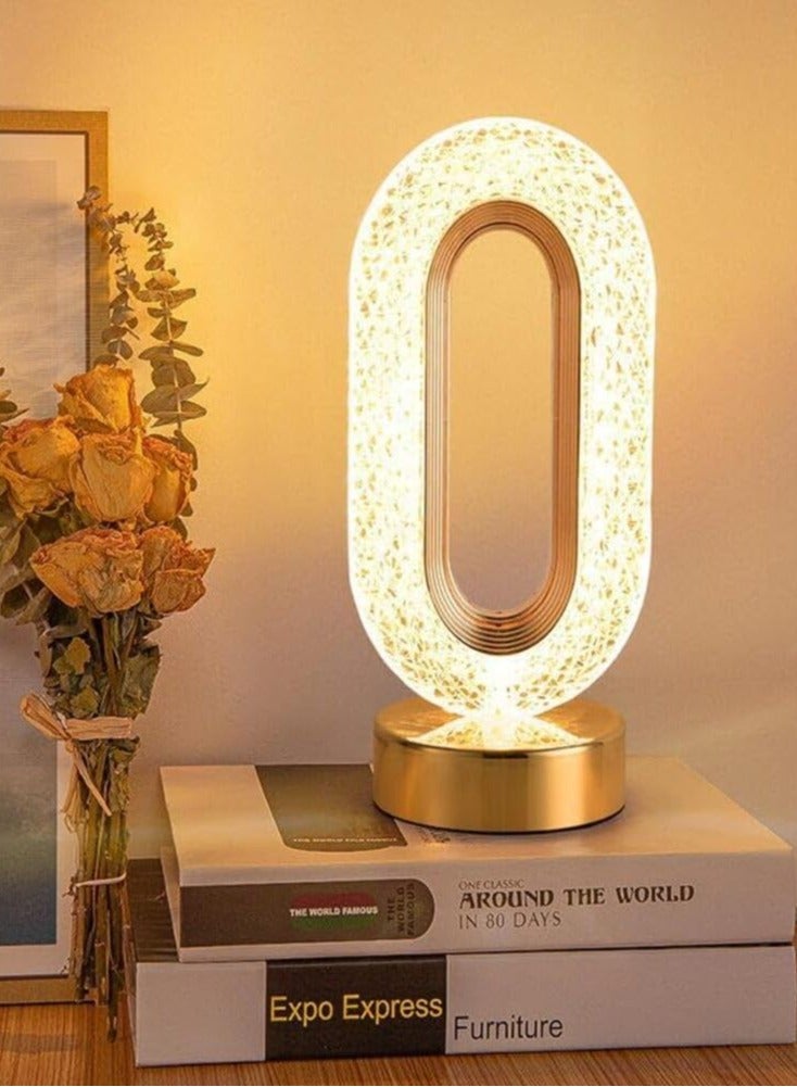 LED Table Lamp, 3 Colors Temperature Bedside Light Bedroom Lamp, LED Light Light, Small Office Lamps for Living Room Office Creative Home Decoration Unique Gift Heating - Image 2