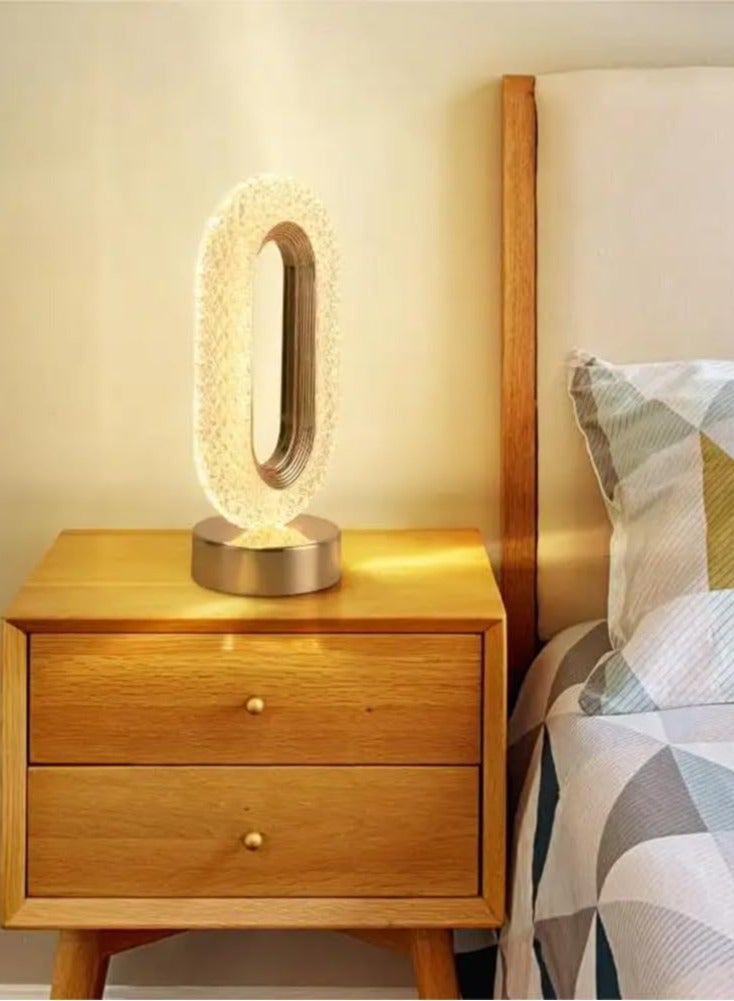 LED Table Lamp, 3 Colors Temperature Bedside Light Bedroom Lamp, LED Light Light, Small Office Lamps for Living Room Office Creative Home Decoration Unique Gift Heating - Image 3