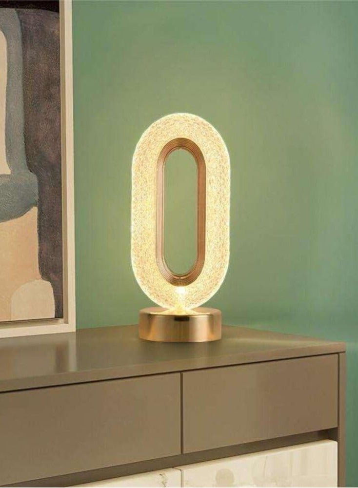 LED Table Lamp, 3 Colors Temperature Bedside Light Bedroom Lamp, LED Light Light, Small Office Lamps for Living Room Office Creative Home Decoration Unique Gift Heating - Image 4