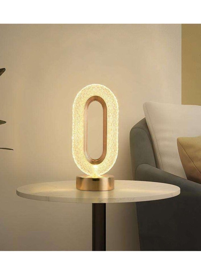 LED Table Lamp, 3 Colors Temperature Bedside Light Bedroom Lamp, LED Light Light, Small Office Lamps for Living Room Office Creative Home Decoration Unique Gift Heating - Image 5