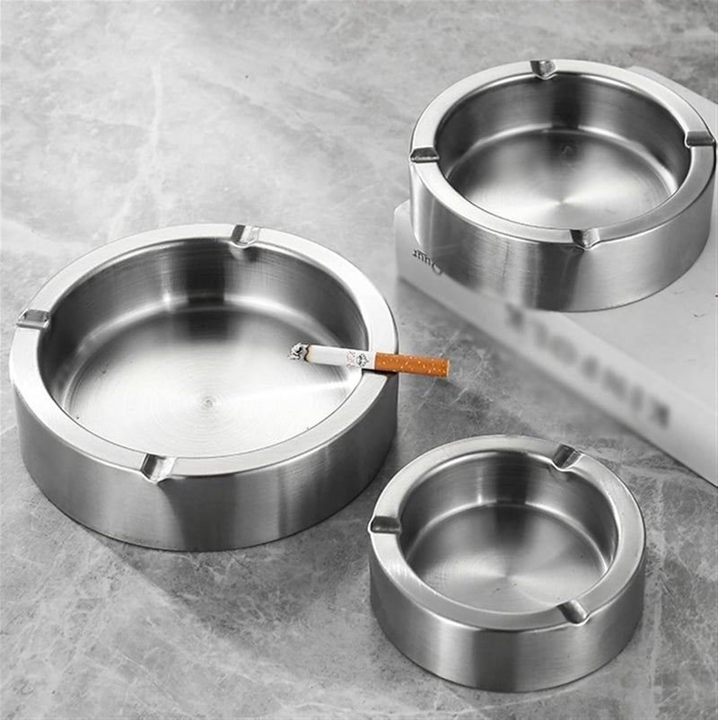 Ashtray Ceramic Thickened Stainless Steel Metal,Living Room,Bedroom,Antique Decoration,Hotel Internet Bar,Cigarette,Cigar - Image 3