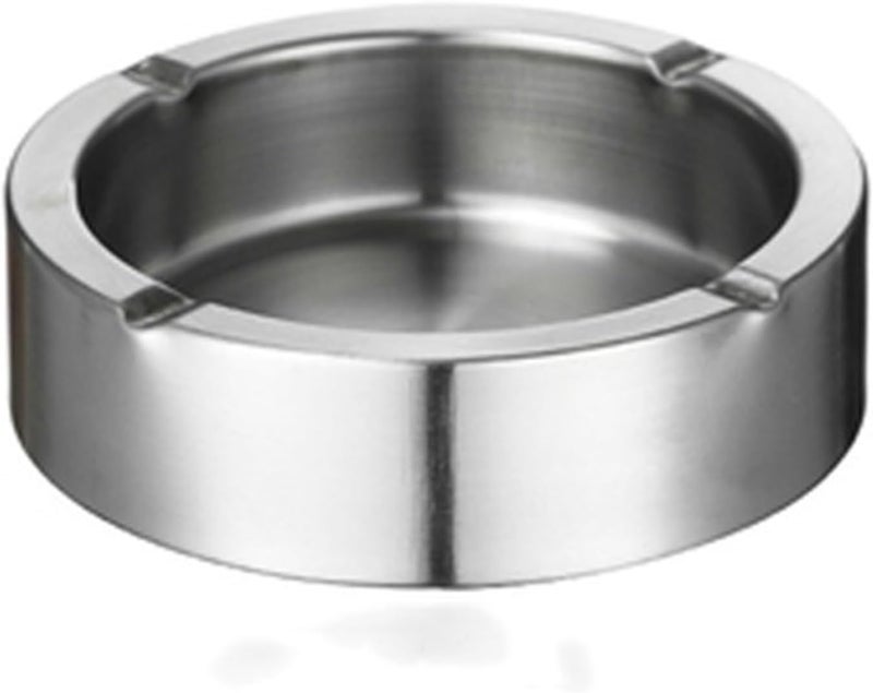 Ashtray Ceramic Thickened Stainless Steel Metal,Living Room,Bedroom,Antique Decoration,Hotel Internet Bar,Cigarette,Cigar - Image 1