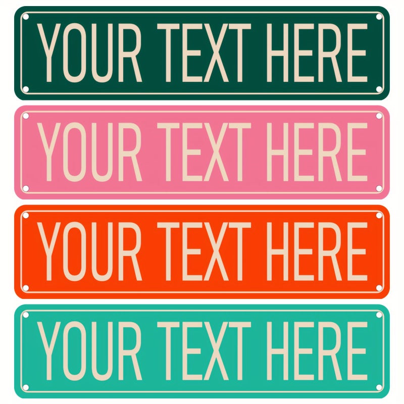 Custom Personalized Street Sign 39lime 15.75x3.94 Inch With Your Name Or Message For Indoor Outdoor Multi Scene Use Custom S Cus002 - Image 1